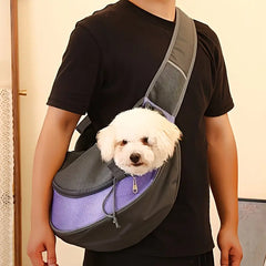 Breathable Mesh Pet Shoulder Travel Bag for Small Dogs & Cats