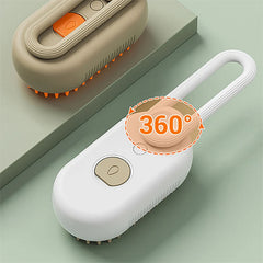3-in-1 Electric Cat & Dog Steam Brush – Pet Grooming Hair Removal & Massage Comb