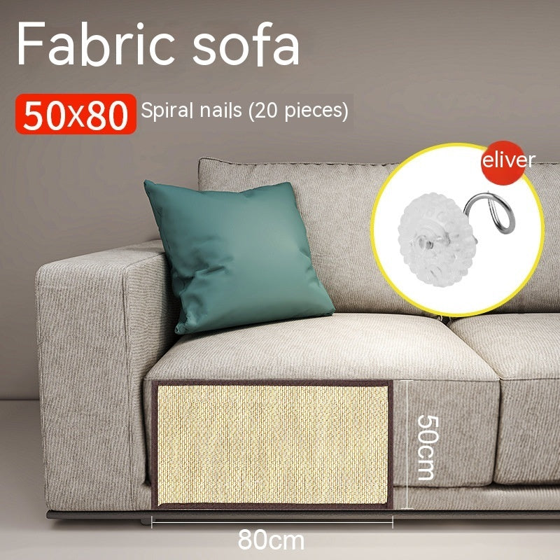 Anti-Scratch Cat Sofa Protector — Bamboo Wall & Couch Guard Mat with Nail or Adhesive Mounting