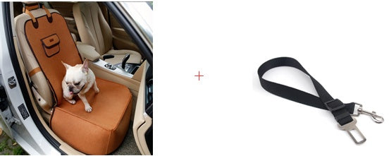 Dual-Purpose Pet Car Mat – Waterproof Front Seat Cushion & Travel Carrier for Dogs & Cats