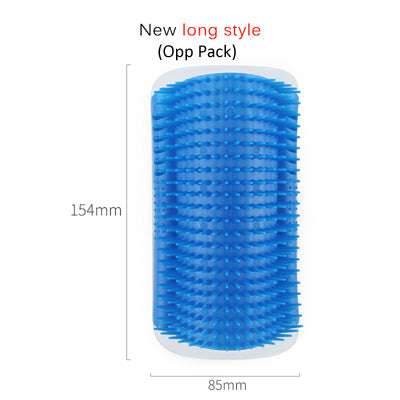Cat Self-Grooming Brush – Wall-Mounted Corner Groomer & Massager for Cats