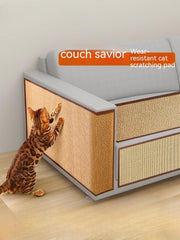 Anti-Scratch Cat Sofa Protector — Bamboo Wall & Couch Guard Mat with Nail or Adhesive Mounting