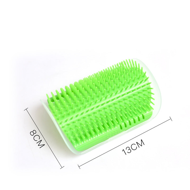Cat Self-Grooming Brush – Wall-Mounted Corner Groomer & Massager for Cats