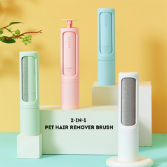 Reusable 2-in-1 Pet Hair Remover Brush & Lint Roller