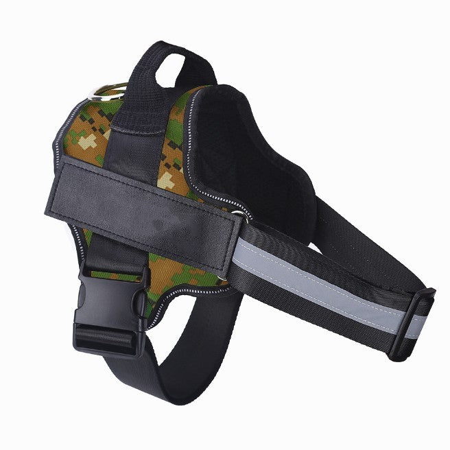 Personalized No-Pull Reflective Dog Harness – Custom Patch & Adjustable Fit