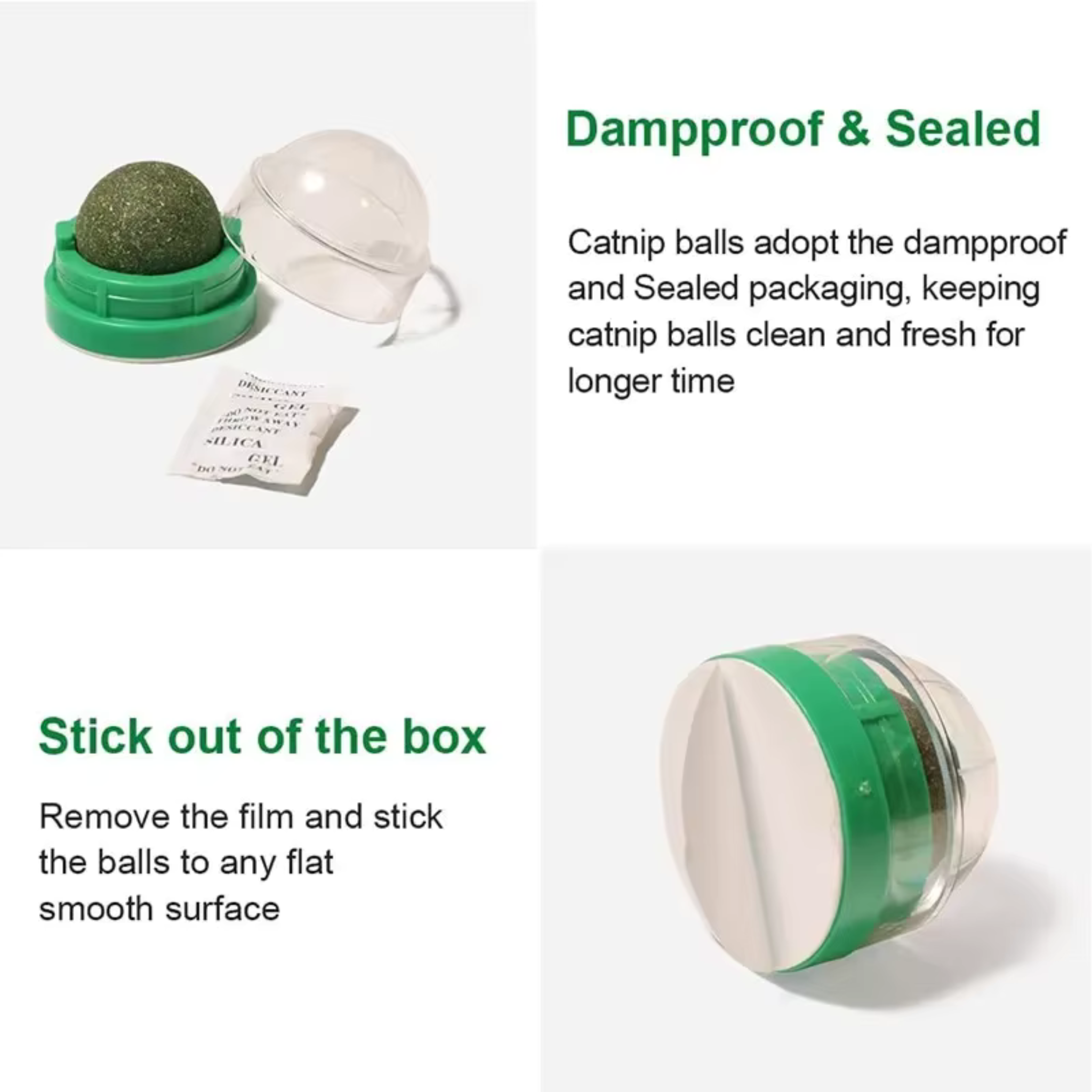 Catnip Licking Ball for Cats – Interactive Wall-Mounted Treat for Stress Relief & Play