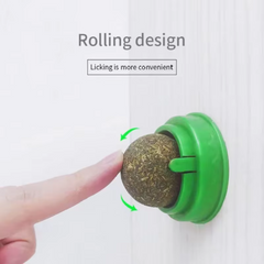 Catnip Licking Ball for Cats – Interactive Wall-Mounted Treat for Stress Relief & Play