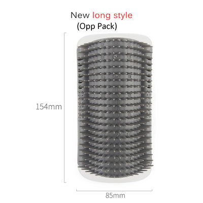 Cat Self-Grooming Brush – Wall-Mounted Corner Groomer & Massager for Cats