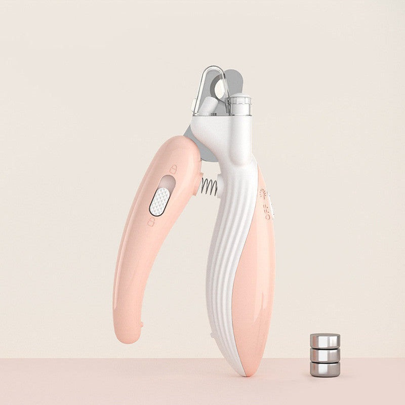 LED Pet Nail Clippers with Electric Grinder – Safe Trimming for Dogs & Cats