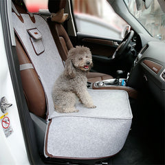 Dual-Purpose Pet Car Mat – Waterproof Front Seat Cushion & Travel Carrier for Dogs & Cats