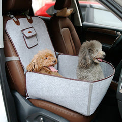 Dual-Purpose Pet Car Mat – Waterproof Front Seat Cushion & Travel Carrier for Dogs & Cats