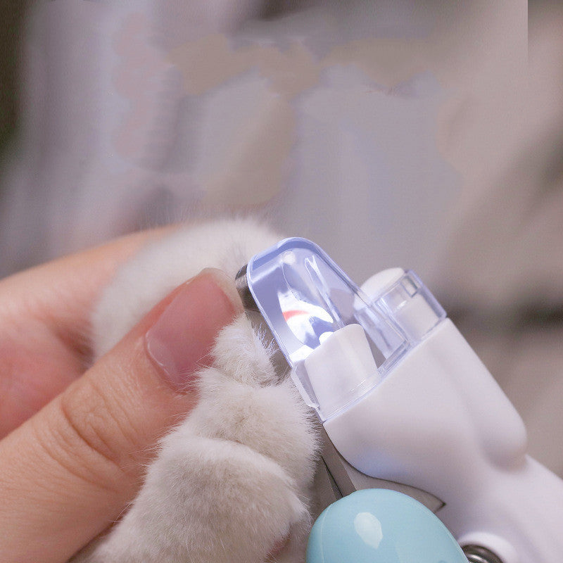 LED Pet Nail Clippers with Electric Grinder – Safe Trimming for Dogs & Cats