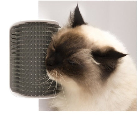 Cat Self-Grooming Brush – Wall-Mounted Corner Groomer & Massager for Cats