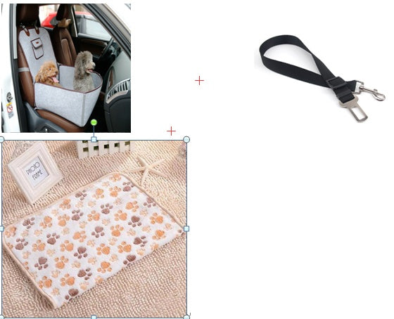 Dual-Purpose Pet Car Mat – Waterproof Front Seat Cushion & Travel Carrier for Dogs & Cats