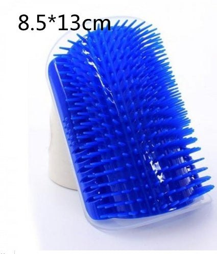 Cat Self-Grooming Brush – Wall-Mounted Corner Groomer & Massager for Cats