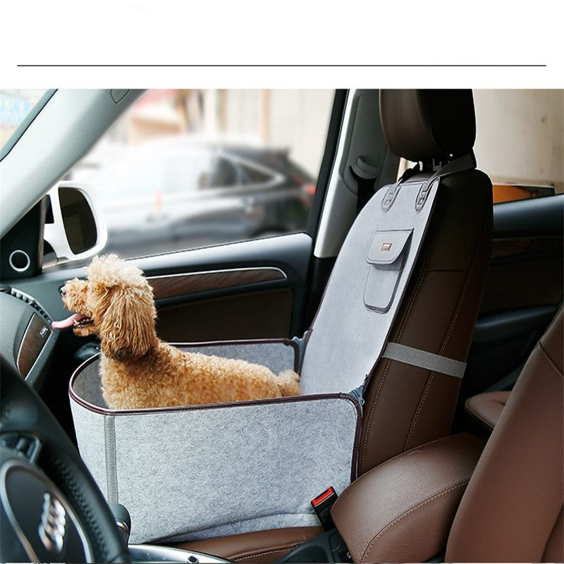 Dual-Purpose Pet Car Mat – Waterproof Front Seat Cushion & Travel Carrier for Dogs & Cats