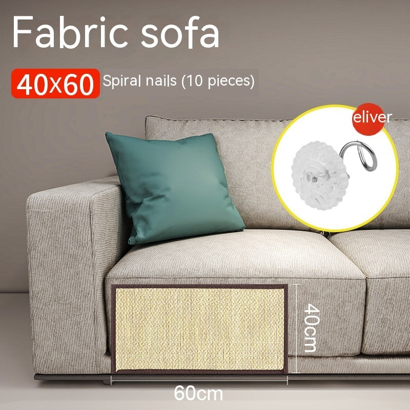 Anti-Scratch Cat Sofa Protector — Bamboo Wall & Couch Guard Mat with Nail or Adhesive Mounting