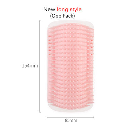 Cat Self-Grooming Brush – Wall-Mounted Corner Groomer & Massager for Cats