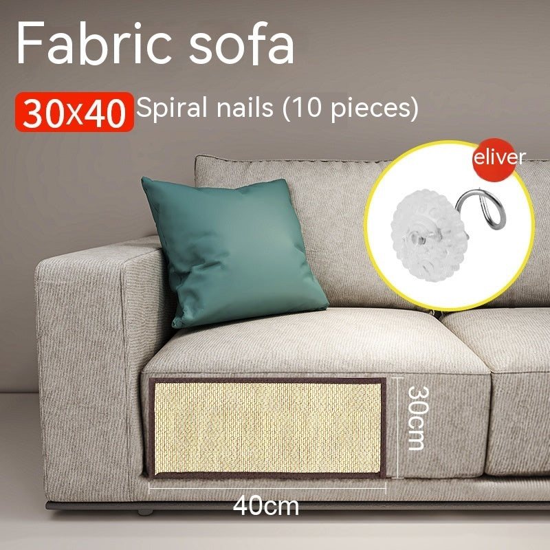 Anti-Scratch Cat Sofa Protector — Bamboo Wall & Couch Guard Mat with Nail or Adhesive Mounting