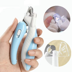 LED Pet Nail Clippers with Electric Grinder – Safe Trimming for Dogs & Cats