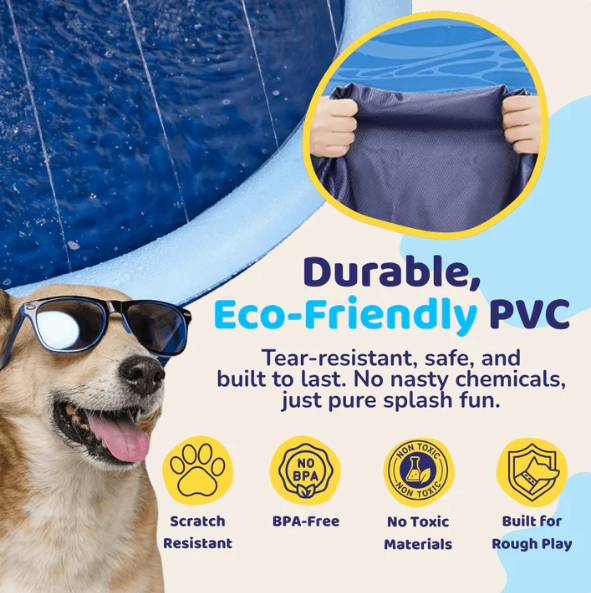 Thickened Pet Splash Pad – Outdoor Water Spray Mat Toy for Dogs & Cats