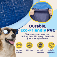 Thickened Pet Splash Pad – Outdoor Water Spray Mat Toy for Dogs & Cats