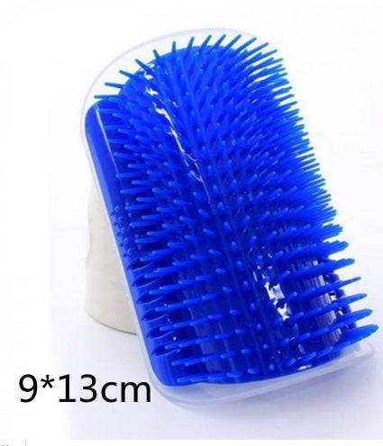 Cat Self-Grooming Brush – Wall-Mounted Corner Groomer & Massager for Cats