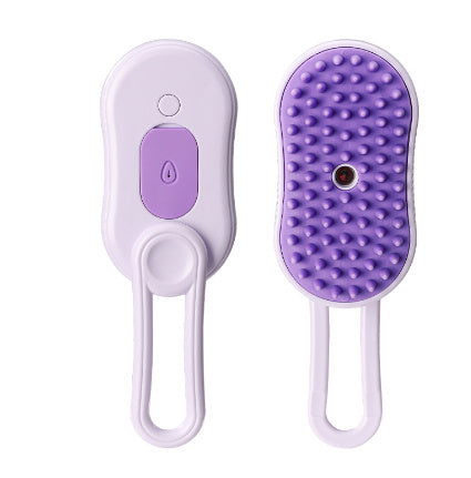 3-in-1 Electric Cat & Dog Steam Brush – Pet Grooming Hair Removal & Massage Comb