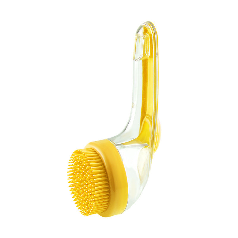 Long Handle Pet Bath & Grooming Brush for Dogs and Cats — Shower Cleaning Comb for Shedding & Massaging