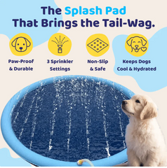 Thickened Pet Splash Pad – Outdoor Water Spray Mat Toy for Dogs & Cats
